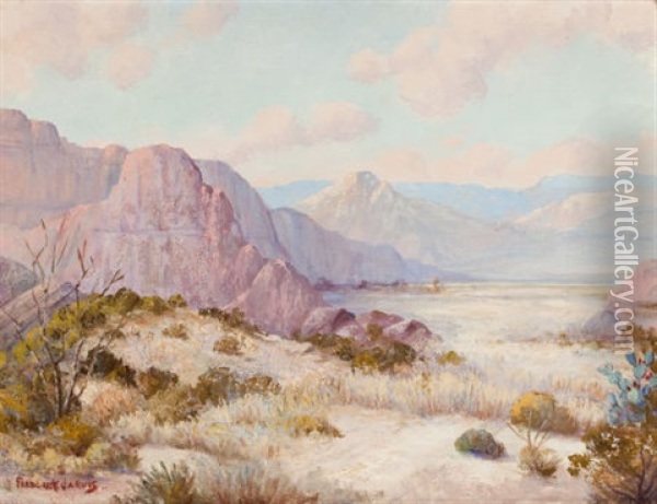Desert Landscape Oil Painting - Frederick Jarvis