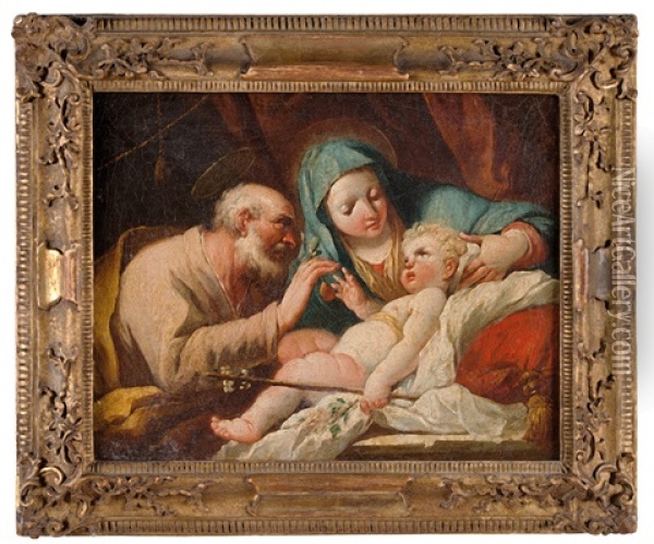 Nativita Oil Painting - Giovanni Battista Crosato