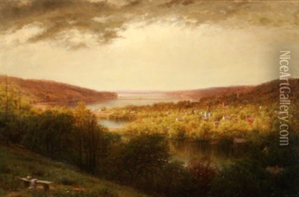 Pastoral Landscape Oil Painting - George Lafayette Clough