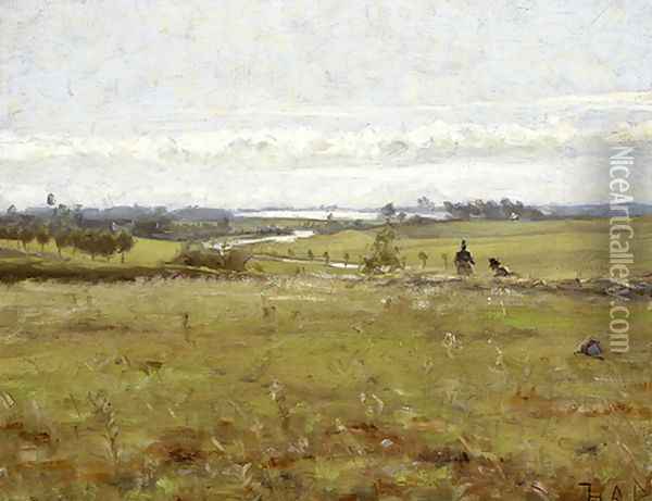 Early Morning over the Marsh Oil Painting - Hans Anderson Brendekilde