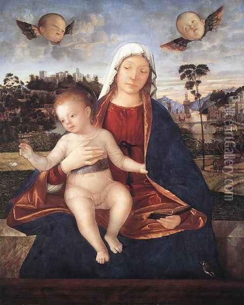 Madonna and Blessing Child 1505-10 Oil Painting - Vittore Carpaccio