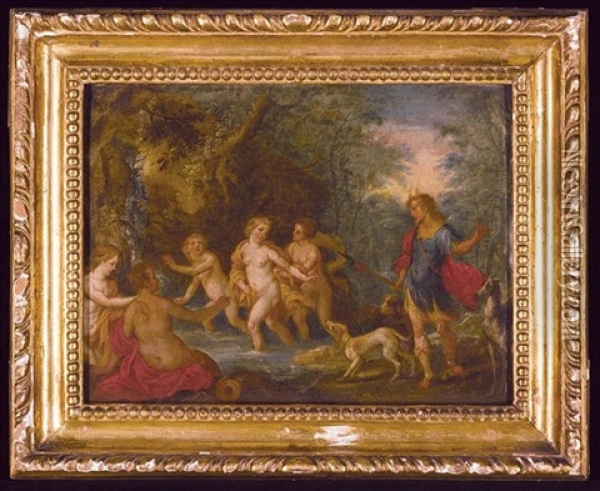 Diana And Acteon Oil Painting - Hendrik van Balen the Elder