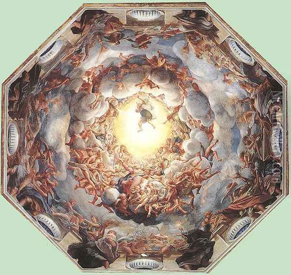 Assumption Of The Virgin Oil Painting - Antonio Allegri da Correggio