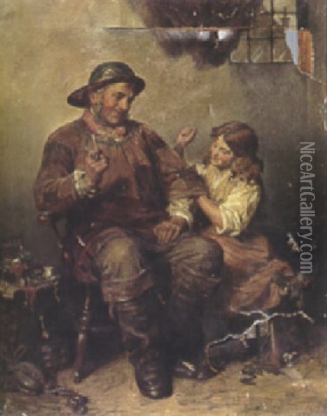 Another Patch Oil Painting - Edwin Thomas Roberts