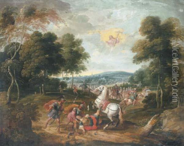 The Conversion Of Saint Paul Oil Painting - Pieter Snayers