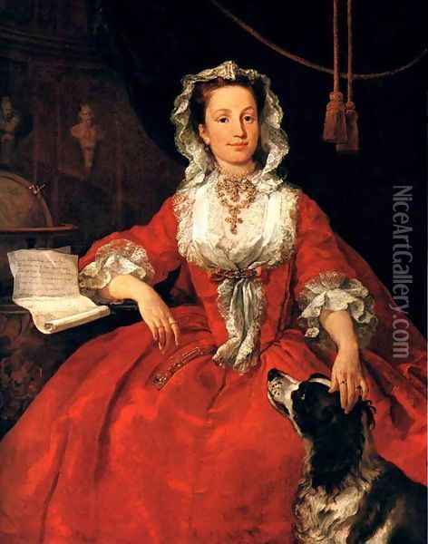 Portrait Of Mary Edwards Oil Painting - William Hogarth