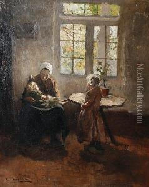 Mother's Love Oil Painting - Carolus Johannes Thysen