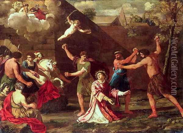 The Stoning of St Stephen Oil Painting - Giacinto Gimignani