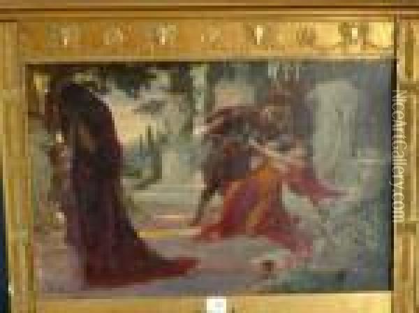 L'assassinat De Rome Oil Painting - Georges Antoine Rochegrosse
