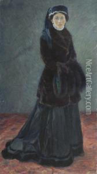 Damenbildnis Oil Painting - Maria Slavona