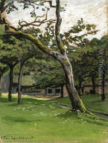 Norman Farm Through The Trees Oil Painting - Claude Oscar Monet
