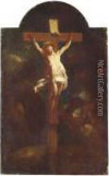 Crucifixion Oil Painting - Charles Lebrun