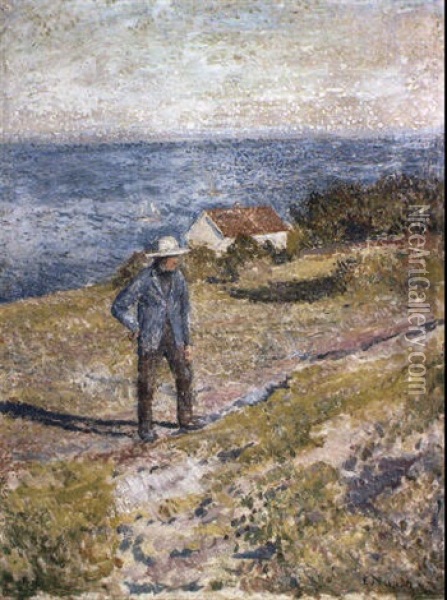 Summer In _sg+rdstrand Oil Painting - Edvard Munch