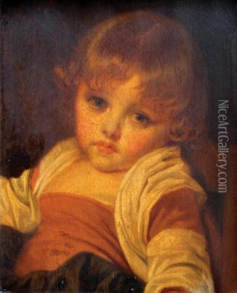 Nina Oil Painting - Jean Baptiste Greuze