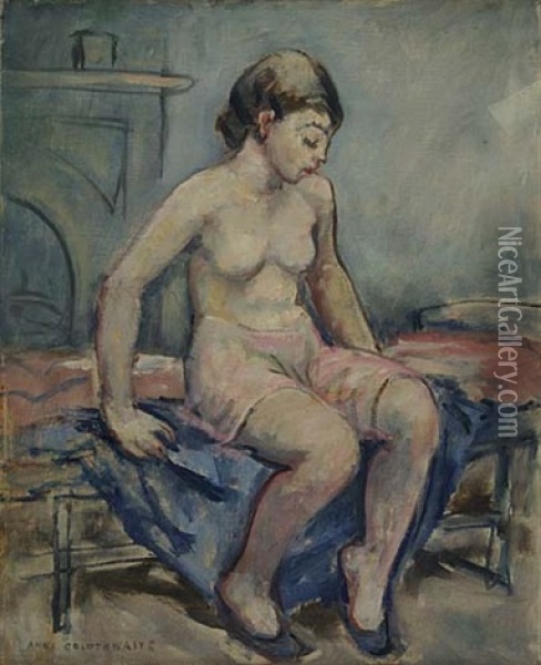 Seated Nude Oil Painting - Anne Wilson Goldthwaite
