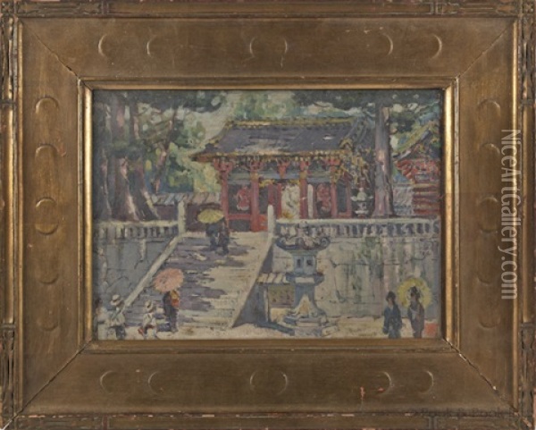 The Hio Nine Hikko Japan Oil Painting - Susette Inloes Schultz Keast