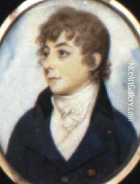 A Young Boy Oil Painting - Richard Bull