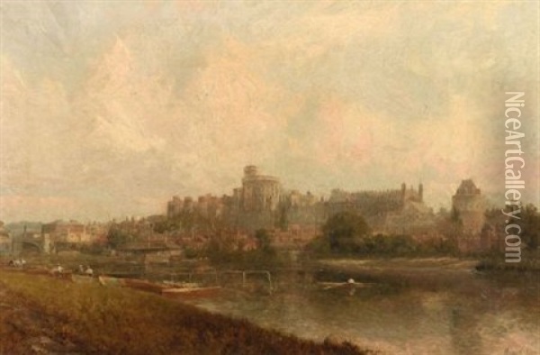 Windsor Oil Painting - Claude T. Stanfield Moore
