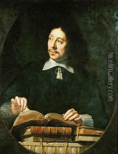 Portrait presumed to be Etienne Delafons, 1648 Oil Painting - Philippe de Champaigne