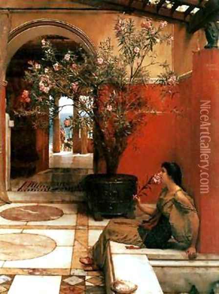 An Oldeander Oil Painting - Sir Lawrence Alma-Tadema