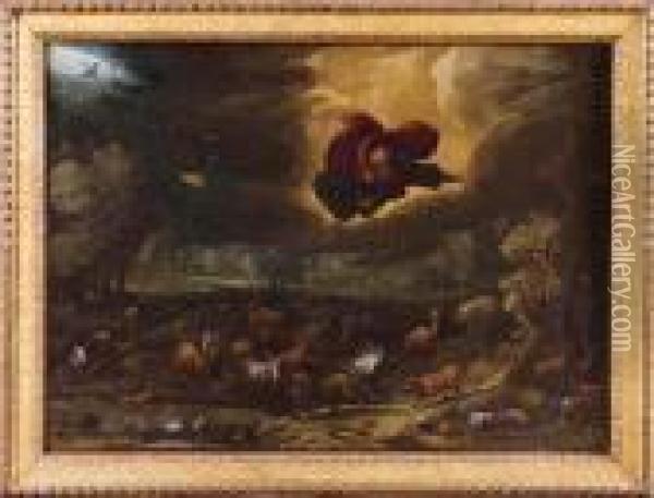 Scena Dal Diluvio Universale Oil Painting - Paul Bril