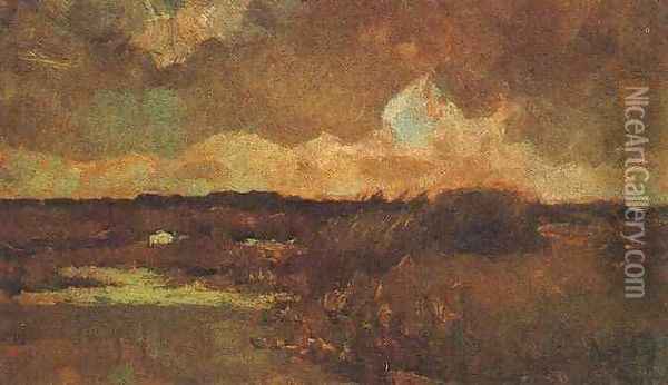 Marshy Landscape Oil Painting - Vincent Van Gogh