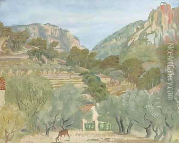 View of Cassis, France Oil Painting - Aleksandr Evgen'evich Iakovlev
