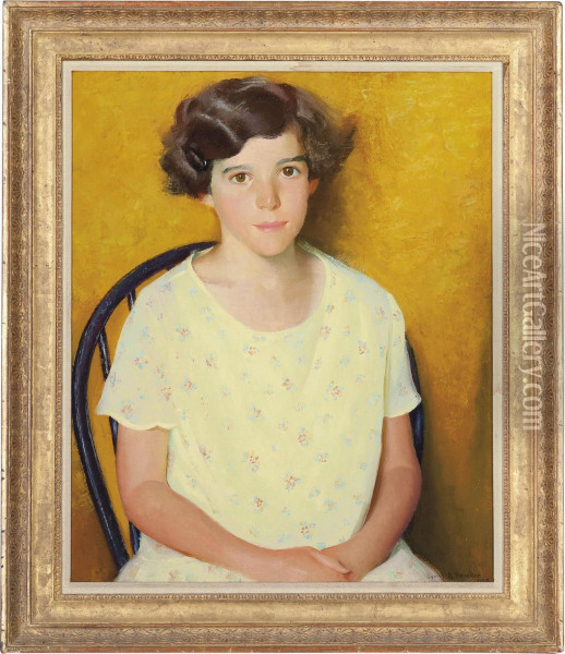 Portrait Of Peggie Polk Oil Painting - Gerrit Albertus Beniker