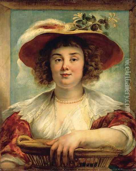 Portrait of the Artist's Daughter Elizabeth 2 Oil Painting - Jacob Jordaens
