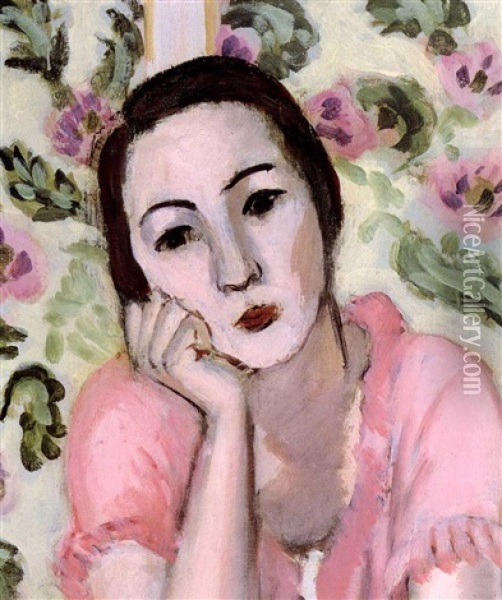 La Blouse Rose Oil Painting - Henri Matisse