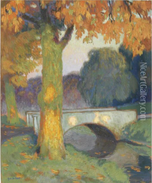 Le Petit Pont Oil Painting - Gustave De Smet