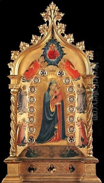 Madonna of the Star Oil Painting - Angelico Fra