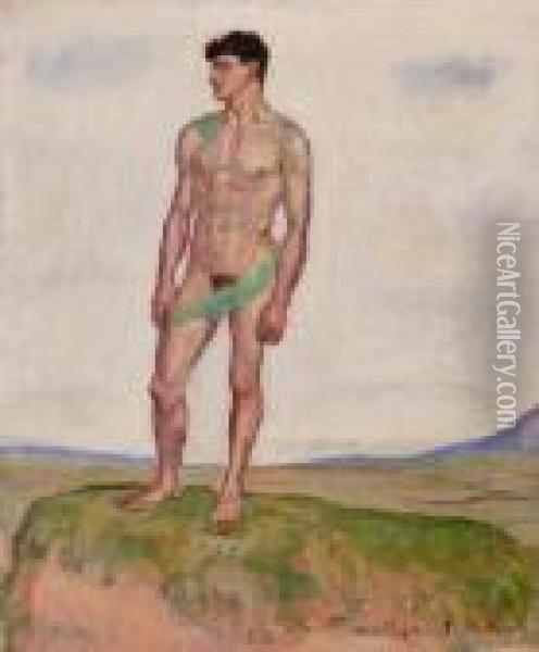 Blick Ins Weite Land Oil Painting - Ferdinand Hodler