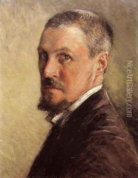 Self Portrait Oil Painting - Gustave Caillebotte
