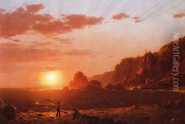 Grand Manan Island Oil Painting - Frederic Edwin Church
