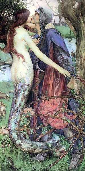 The Kiss of the Enchantress Oil Painting - Isobel Lilian Gloag