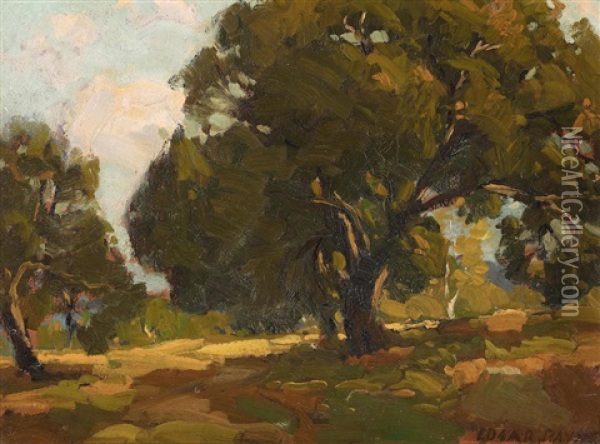 Trees Oil Painting - Edgar Alwin Payne