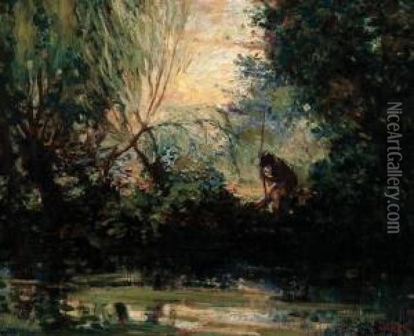 On The Ept Oil Painting - Charles Edward Conder