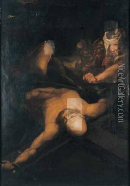 Il Martirio Di San Pietro Oil Painting - Giacomo Farelli