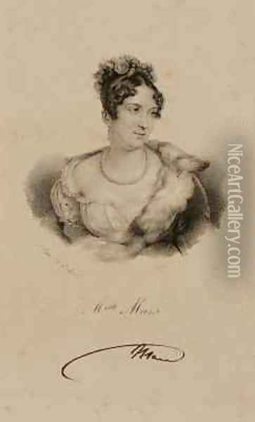 Mademoiselle Mars 1779-1847 Oil Painting - Francois Seraphin Delpech