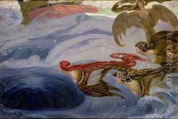 The Song of the Sirens Oil Painting - Stuart G. Davis