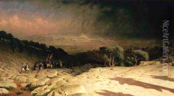 Consumjmatum est. Jerusalem Oil Painting - Jean-Leon Gerome