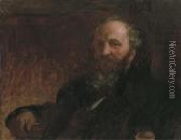 Portrait Of James G. Wilson Oil Painting - Eastman Johnson