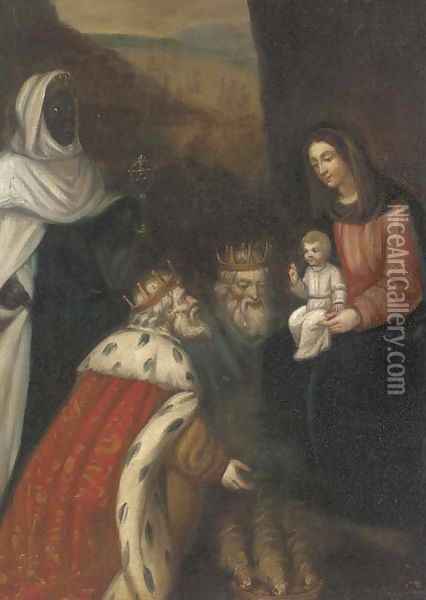 The Adoration of the Magi Oil Painting - Pedro De Orrente
