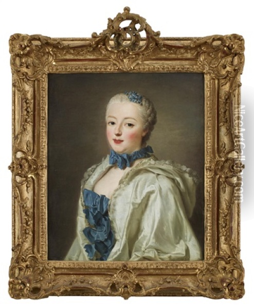 Portratt Av Francoise Marguerite De Sevigne Oil Painting - Alexander Roslin
