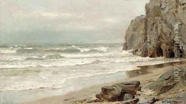 On the New England Coast Oil Painting - William Trost Richards