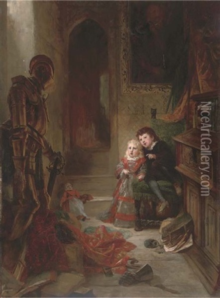The Ghost Hunters Oil Painting - Wilhelm von Lindenschmit the Younger