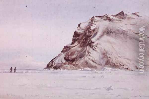 Mount Discovery, Antarctica, 1910 Oil Painting - Edward Adrian Wilson