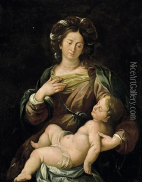 Madonna Con Il Bambino Oil Painting - Carlo Francesco Nuvolone