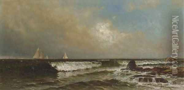 Incoming Tide, Narragansett Oil Painting - Alfred Thompson Bricher